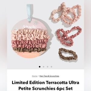 NWT *Limited Edition* Kitsch Terracotta Ultra Petite Scrunchies 6pc Set